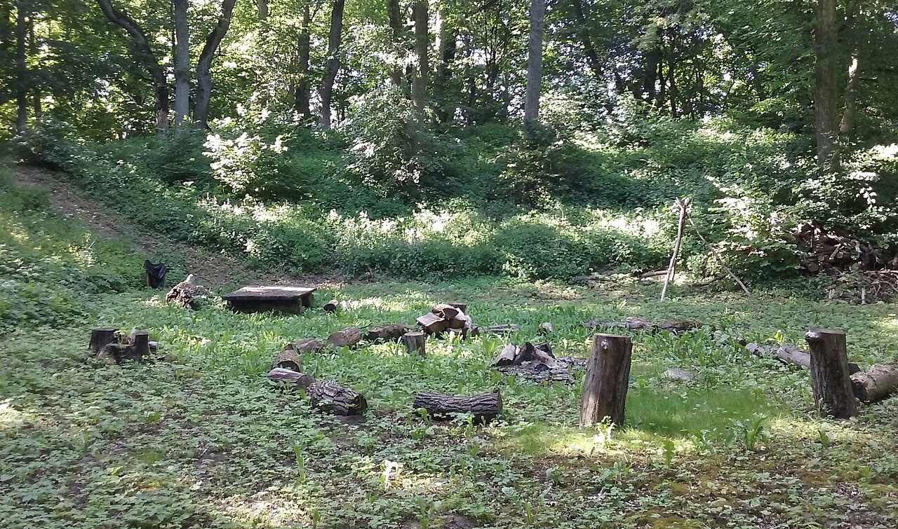 Laukums Vīna kalna pilskalnā
